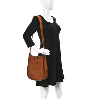 Hermes Taurillon Maurice Evelyne III PM Gold 2 of 11