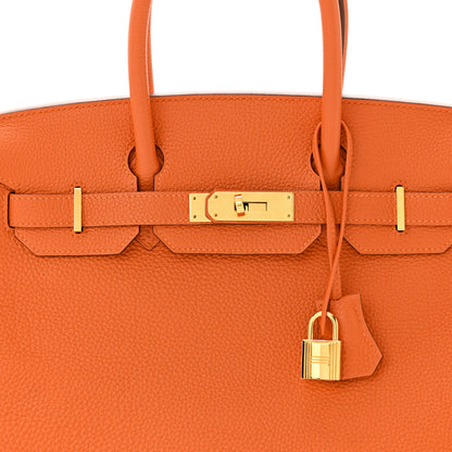 Hermes Togo Birkin 30 Orange 8 of 12