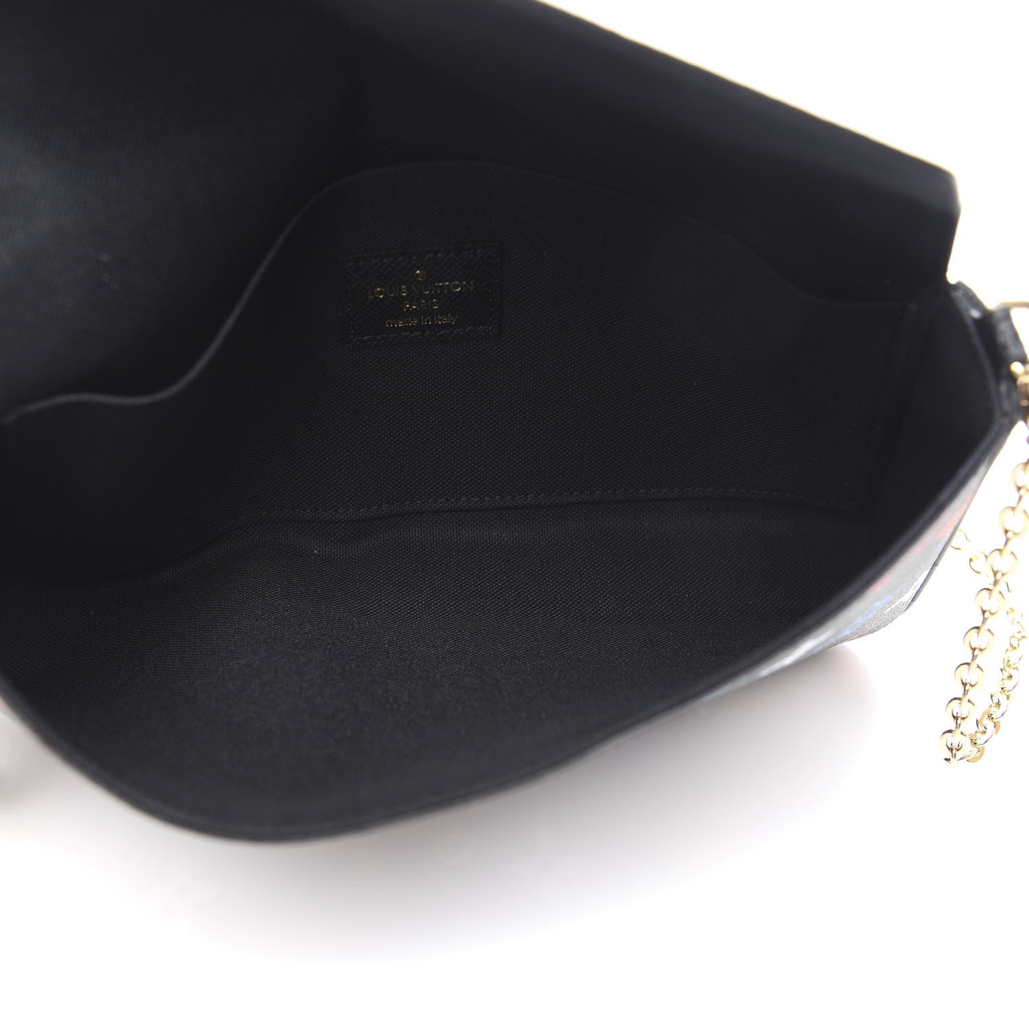 Louis Vuitton Game On Felicie Chain Wallet Black 5 of 10