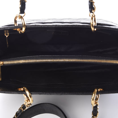 Chanel Caviar Quilted Grand Shopping Tote GST Black 5 of 13