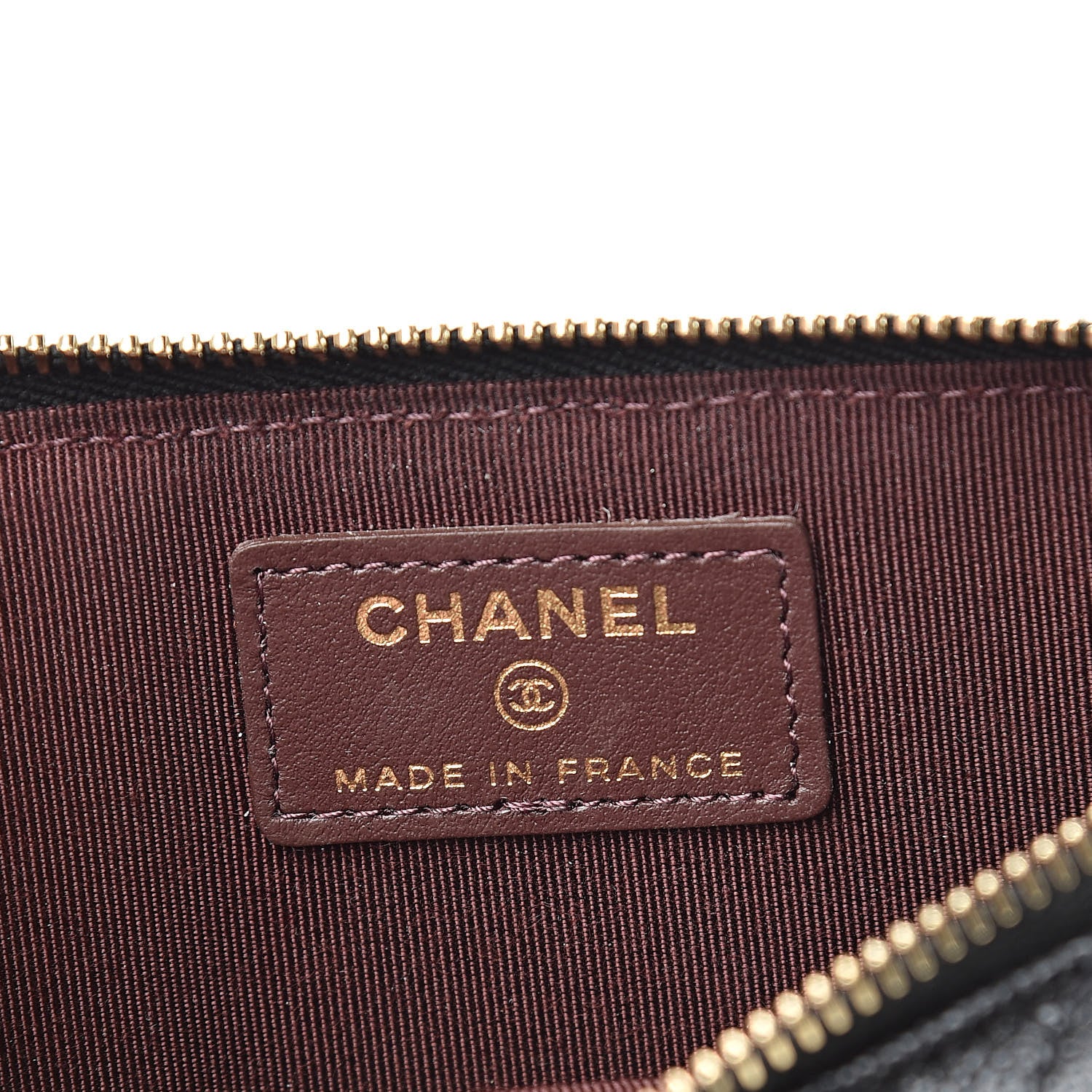 Chanel Caviar Quilted Classic Flat Wallet Pouch Black 6 of 9
