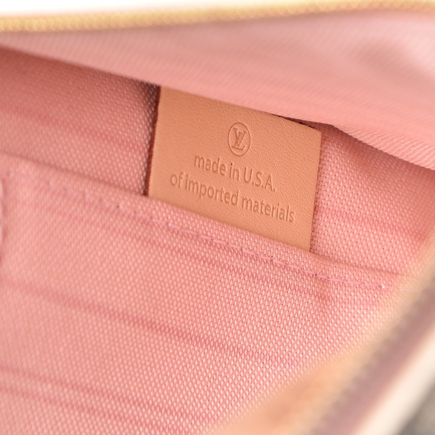 Louis Vuitton Damier Azur Neverfull MM GM Pochette Rose Ballerine 7 of 8