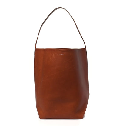 The Row Polished Saddle Calfskin Large N/S Park Tote Cuir 1 of 13
