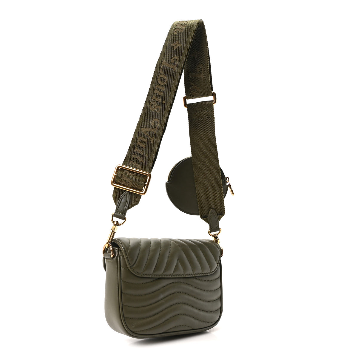 Louis Vuitton Calfskin New Wave Multi Pochette Kaki 3 of 9