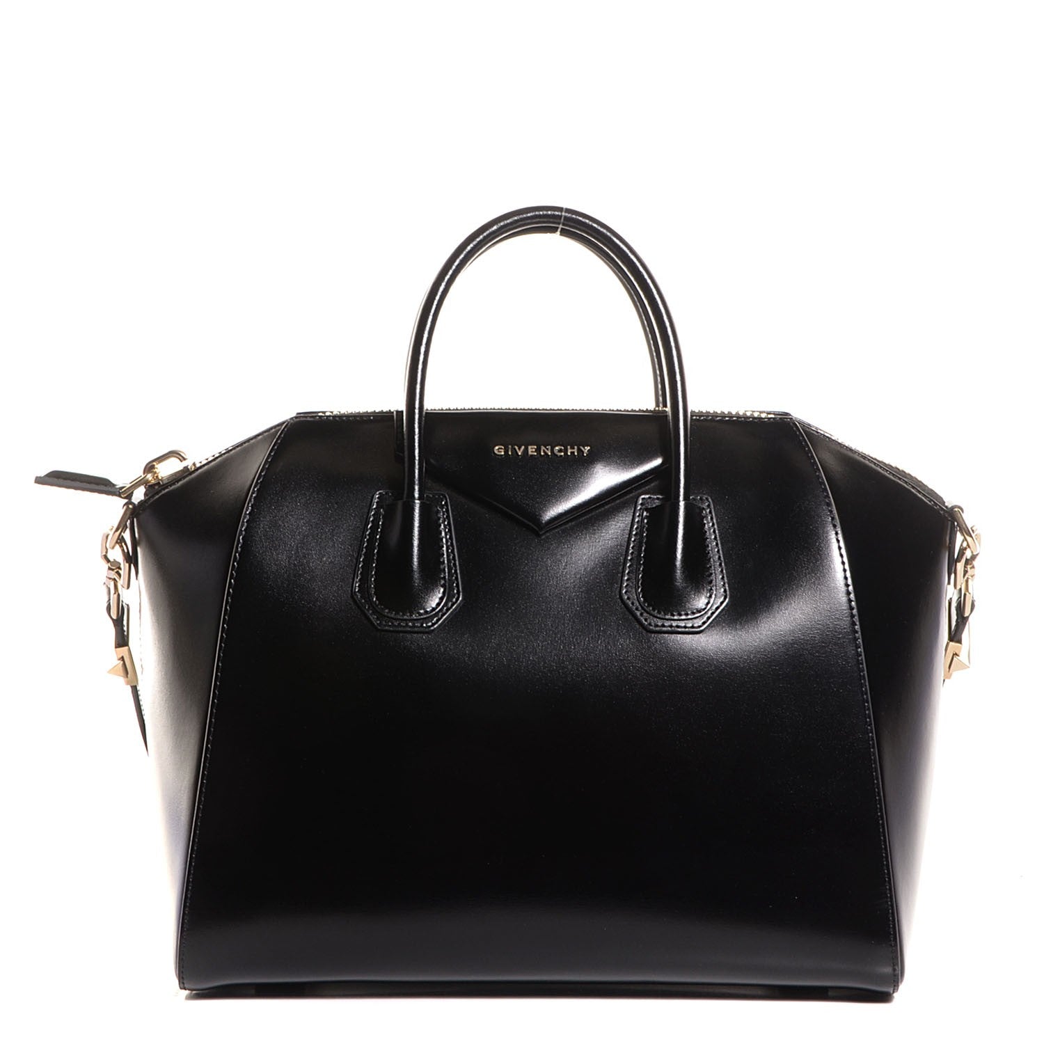 Givenchy Shiny Lord Calfskin Medium Antigona Black 1 of 10