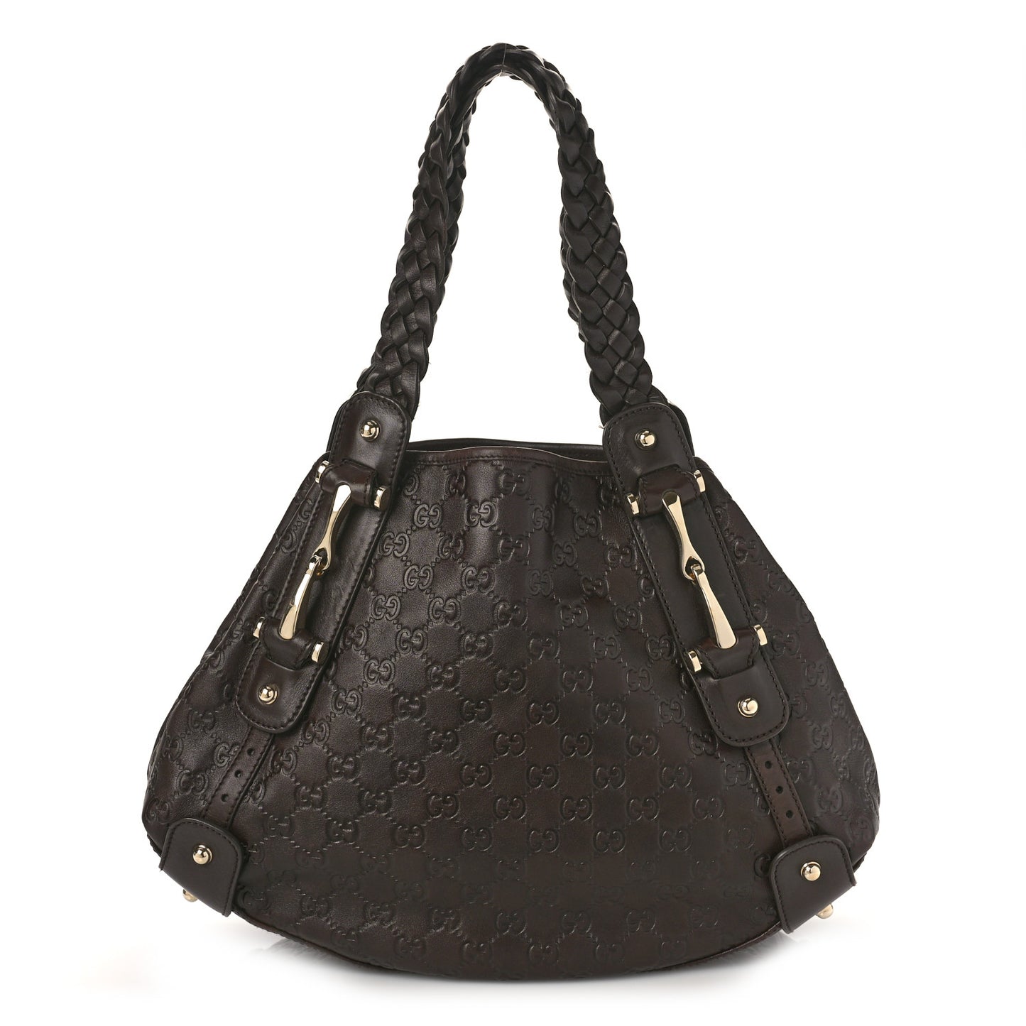 Guccissima Small Pelham Shoulder Bag Chocolate
