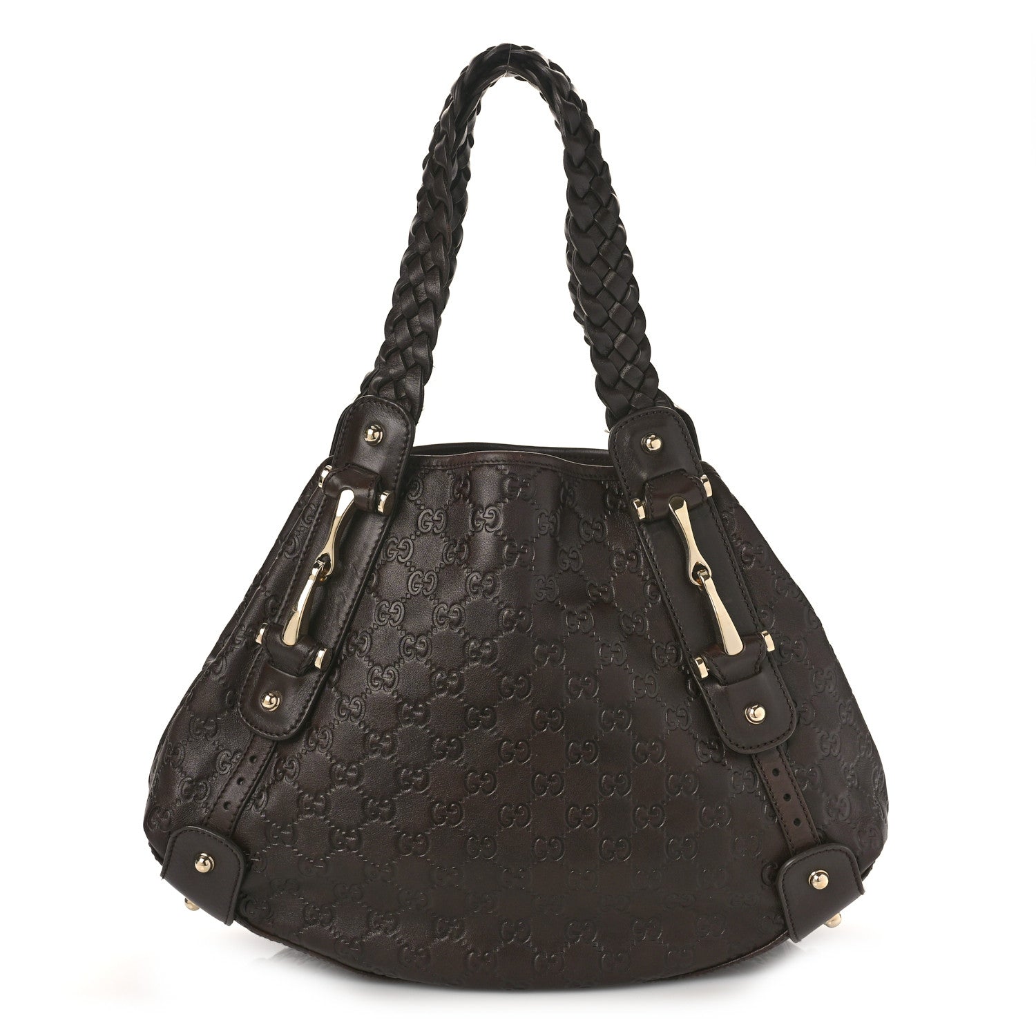 Gucci Guccissima Small Pelham Shoulder Bag Chocolate 1 of 10