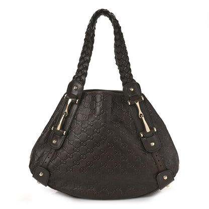 Gucci Guccissima Small Pelham Shoulder Bag Chocolate 1 of 10