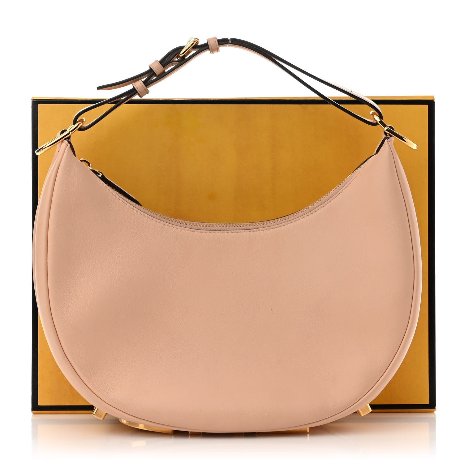 Fendi Vitello Grace Matte Small Fendigraphy Hobo Bag Light Rose 11 of 11