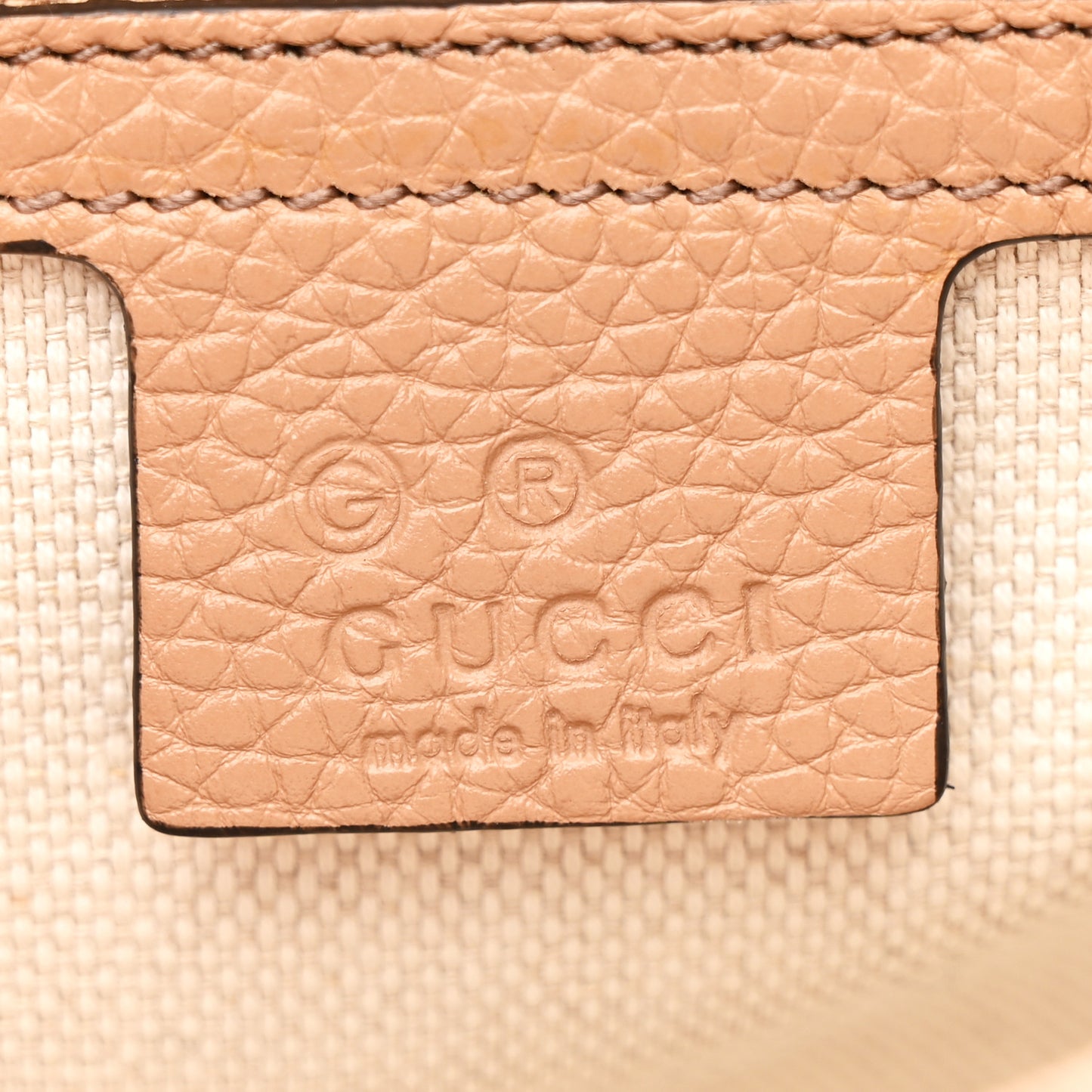 Pebbled Calfskin Medium Soho Flap Crossbody Camelia