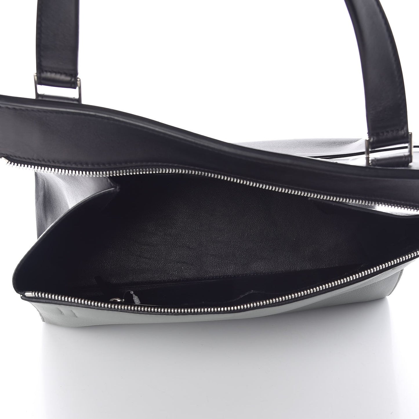 Calfskin Medium Bi-Color Edge Shoulder Bag Almond