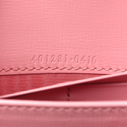 Gucci Azalea Calfskin Enamel Mini Dionysus Chain Wallet New Cherry Red Wild Rose Off White 6 of 11