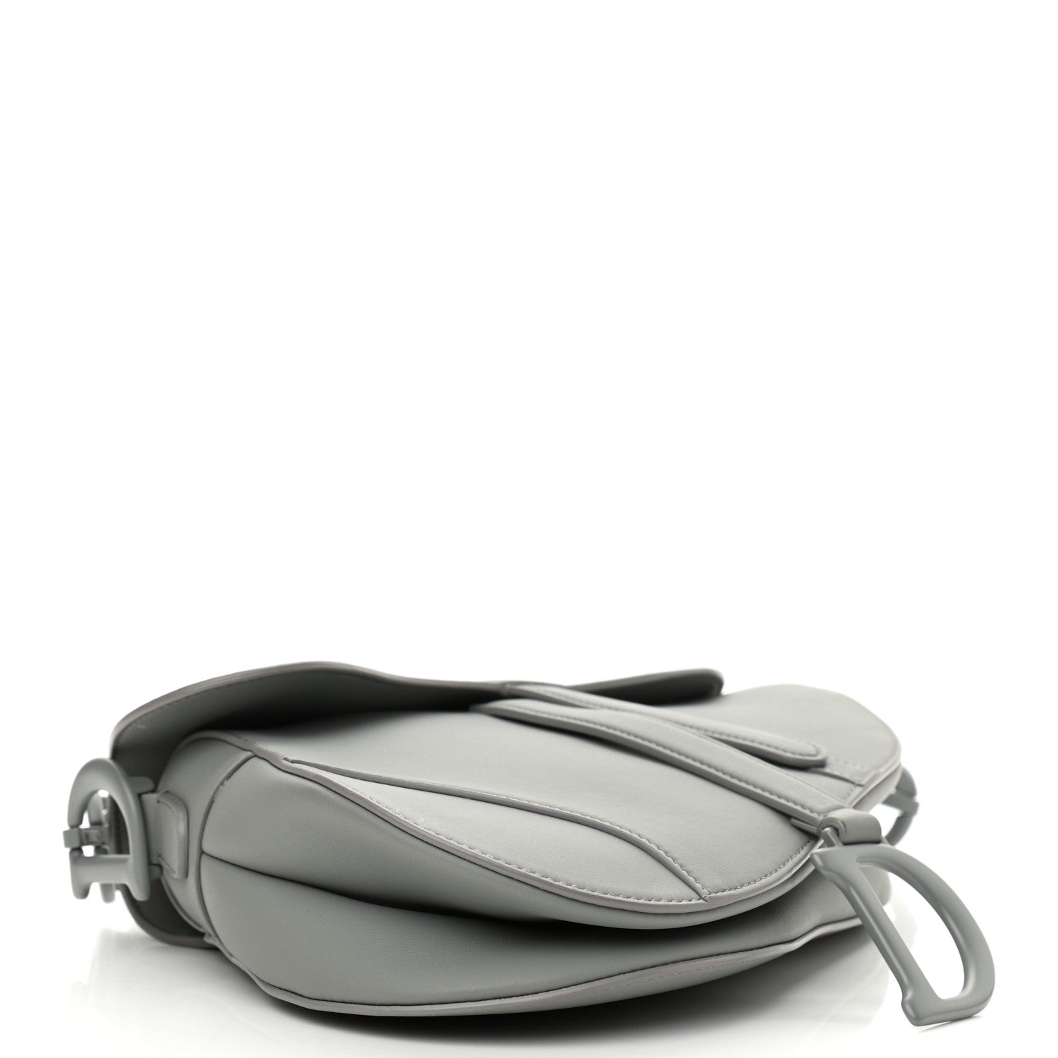 Christian Dior Ultra Matte Calfskin Saddle Bag Grey 3 of 9