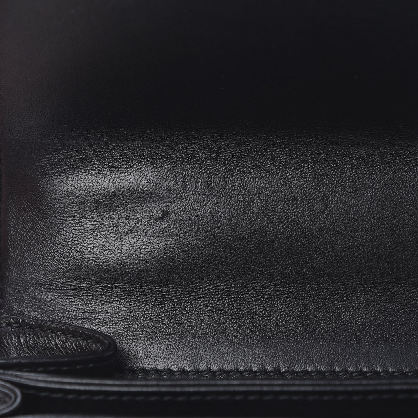Lambskin Embroidered Tarot Pouch Clutch Black