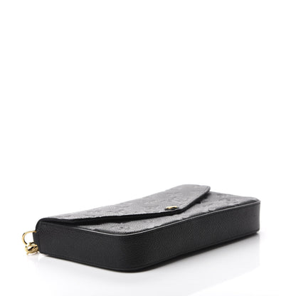 Louis Vuitton Empreinte Pochette Felicie Chain Wallet Black 4 of 13