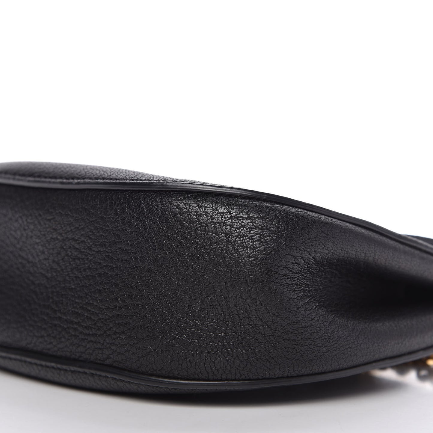 Grained Lambskin Mini Drew Shoulder Bag Black
