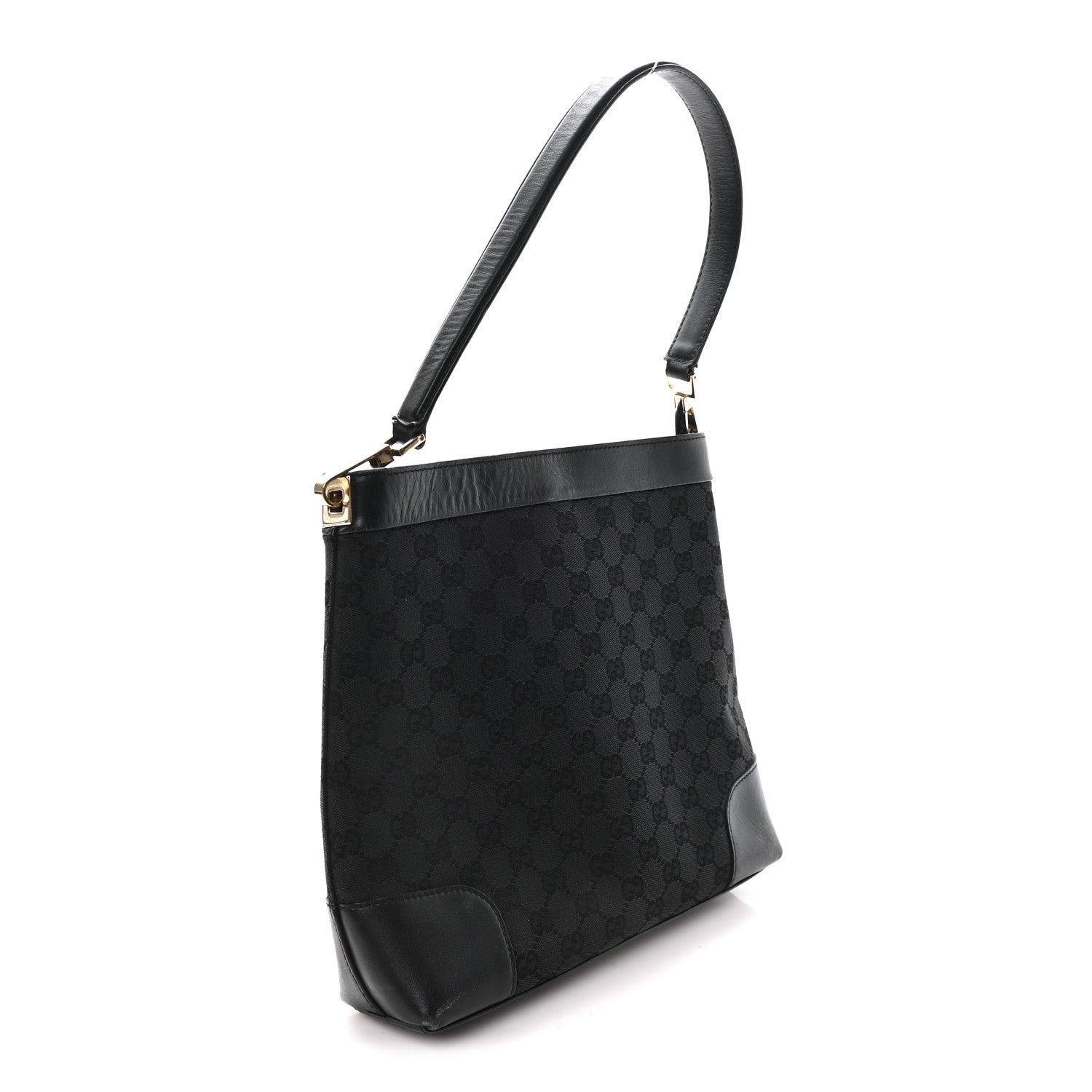 Gucci Monogram Shoulder Bag Black 3 of 12