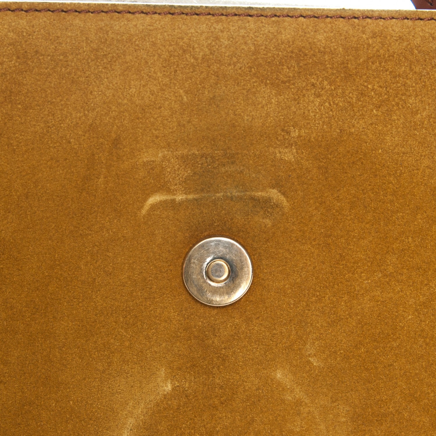 Chloe Suede Calfskin Patchwork Medium Faye Shoulder Bag Tobacco 8 of 9