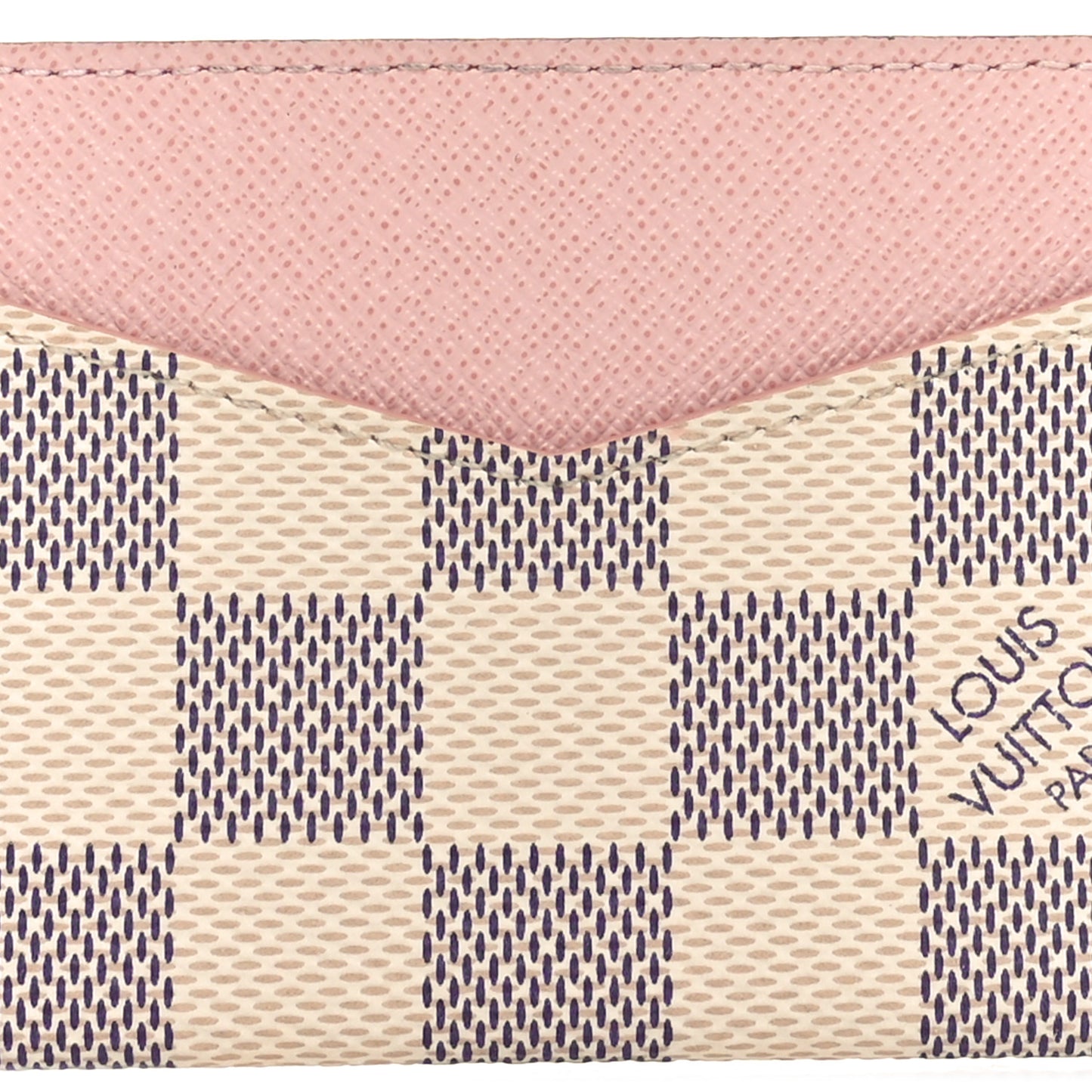 Damier Azur Daily Card Holder Rose Ballerine