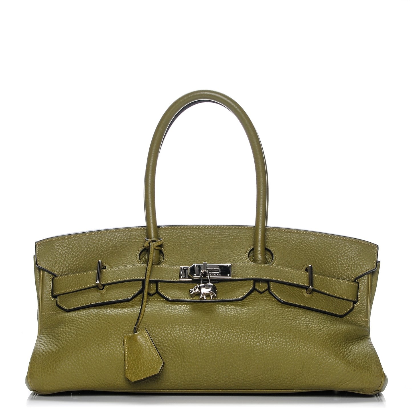 Taurillon Clemence JPG Birkin 42 Chartreuse