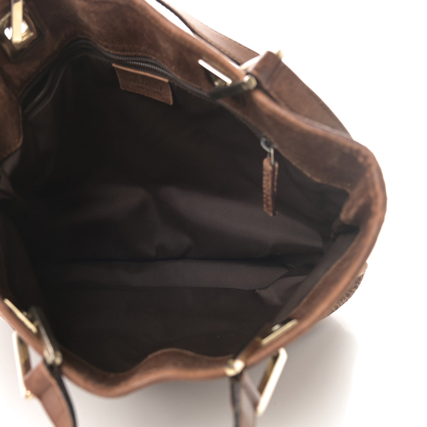 Monogram Small Bucket Tote Brown