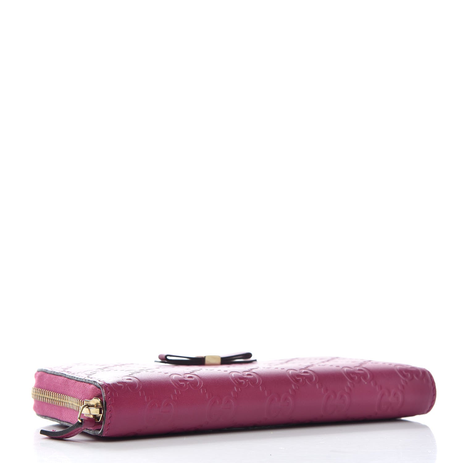 Gucci Guccissima Signature Bowy Zip Around Wallet Peonia Flower 4 of 6