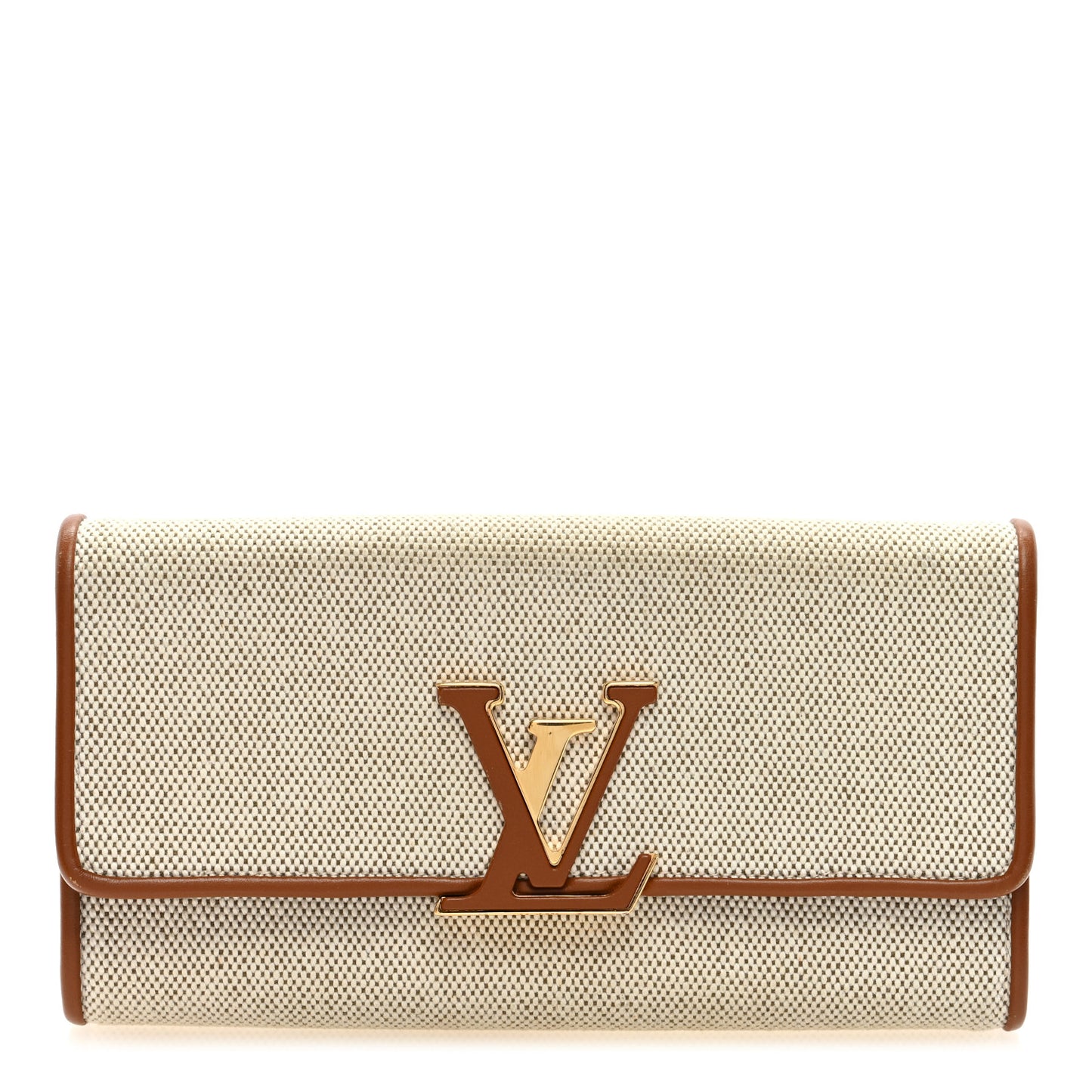 Canvas Taurillon Capucines Capucines Wallet Caramel