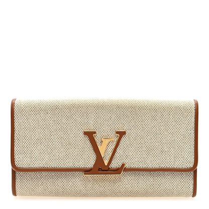 Louis Vuitton Canvas Taurillon Capucines Capucines Wallet Caramel 1 of 7