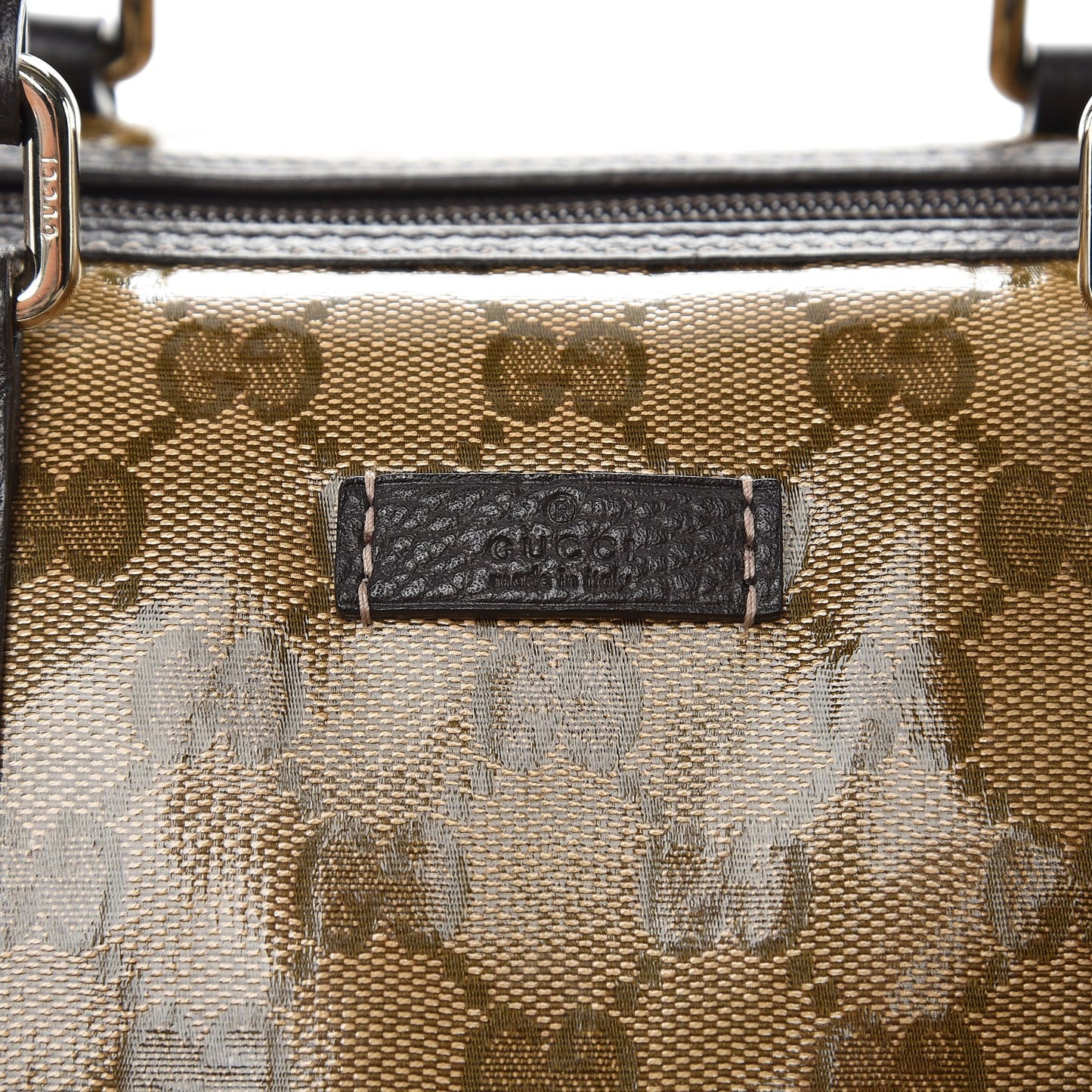 Crystal Monogram Medium Joy Boston Dark Brown