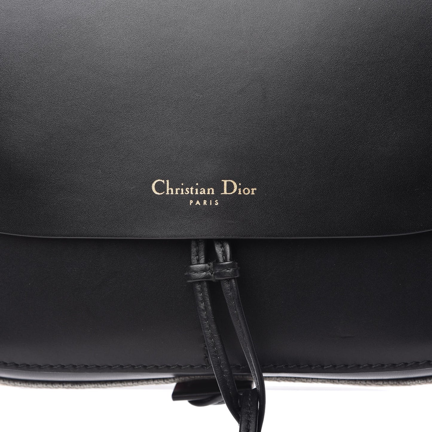 Calfskin Diorodeo Flap Bag Black