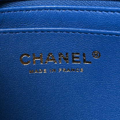 Chanel Lambskin Quilted Mini Rectangular Flap Blue 6 of 10