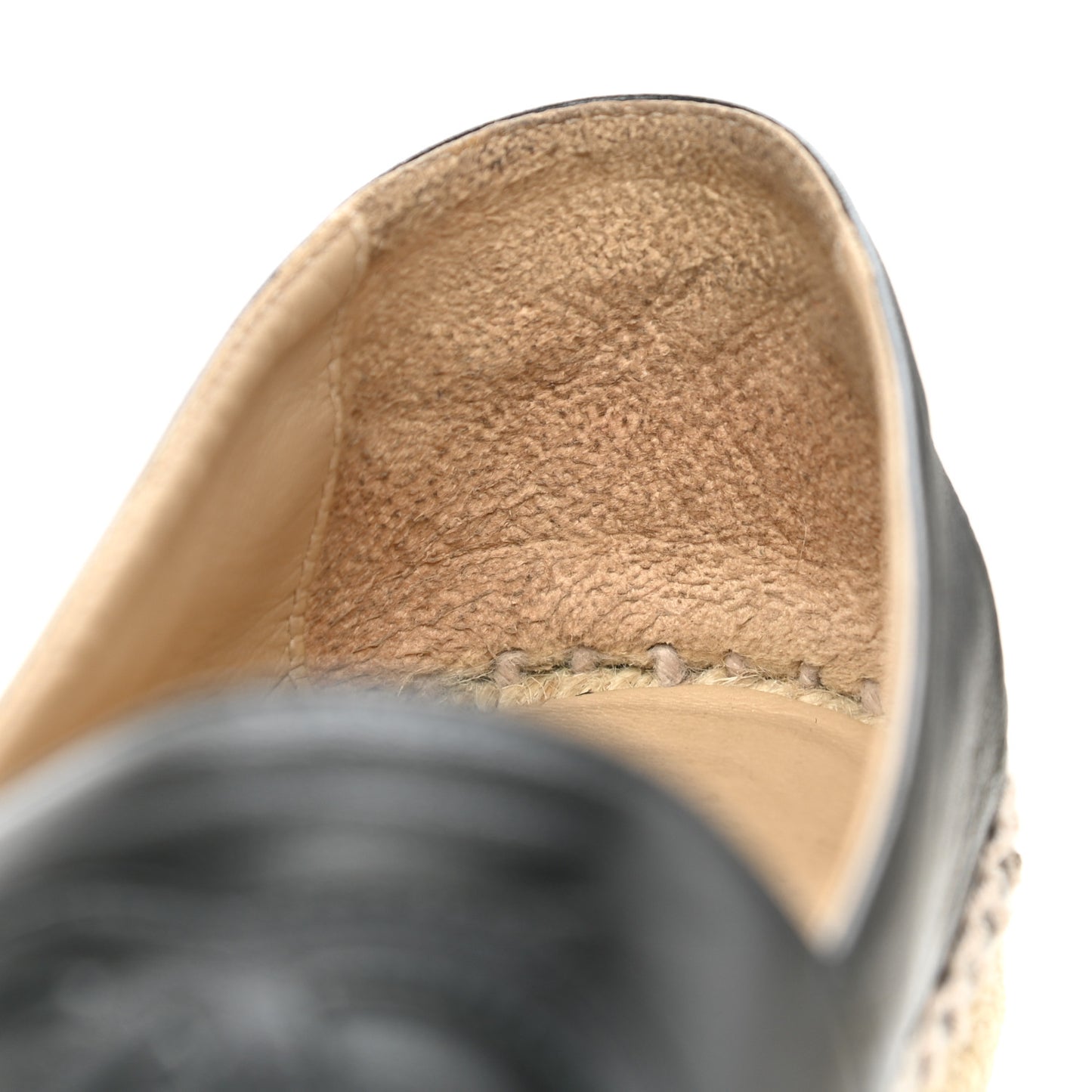 Lambskin CC Espadrilles 38 Black
