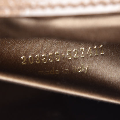 Saint Laurent Textured Patent Calfskin Monogram Large Belle De Jour Clutch Beige 7 of 12