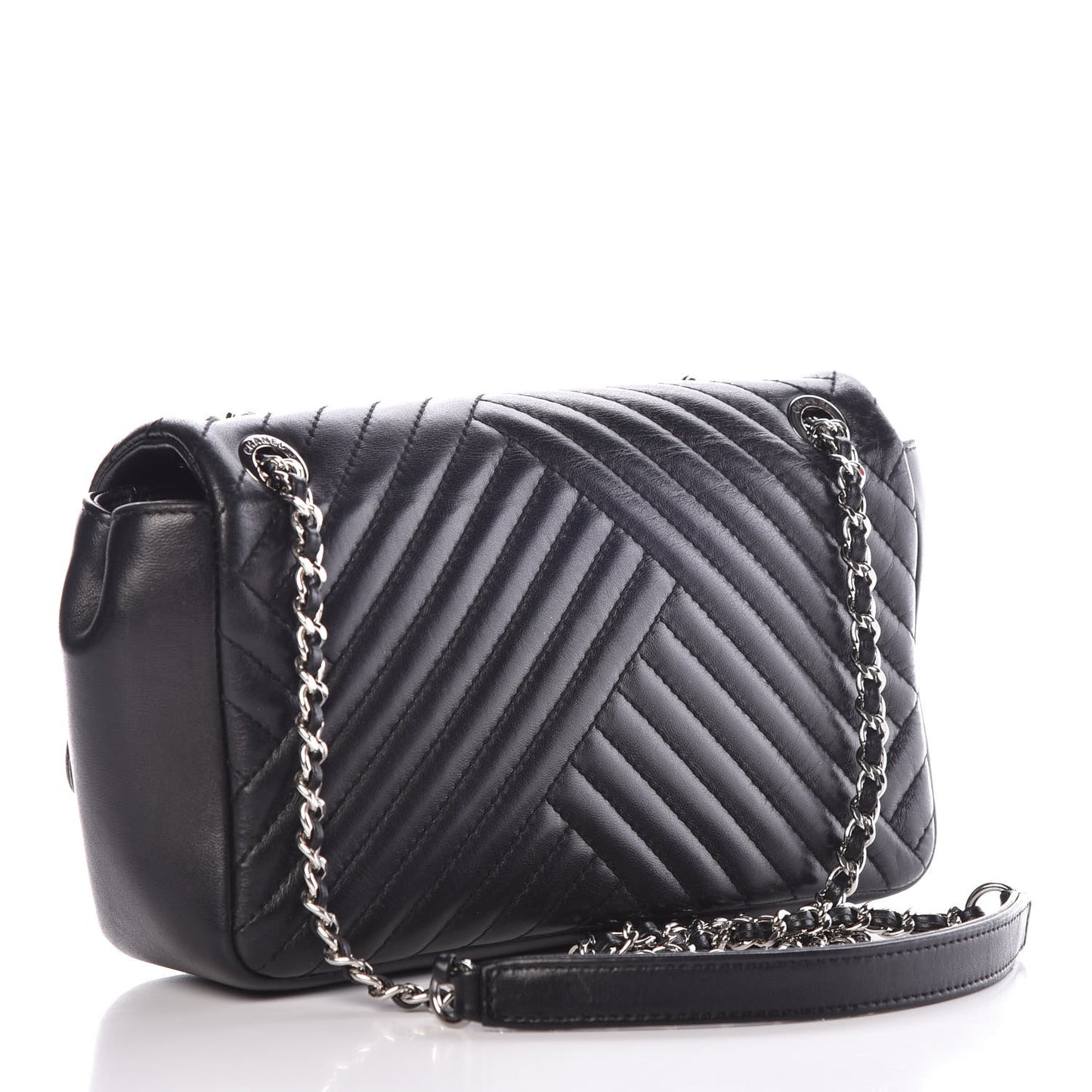 Lambskin Small CC Crossing Flap Black