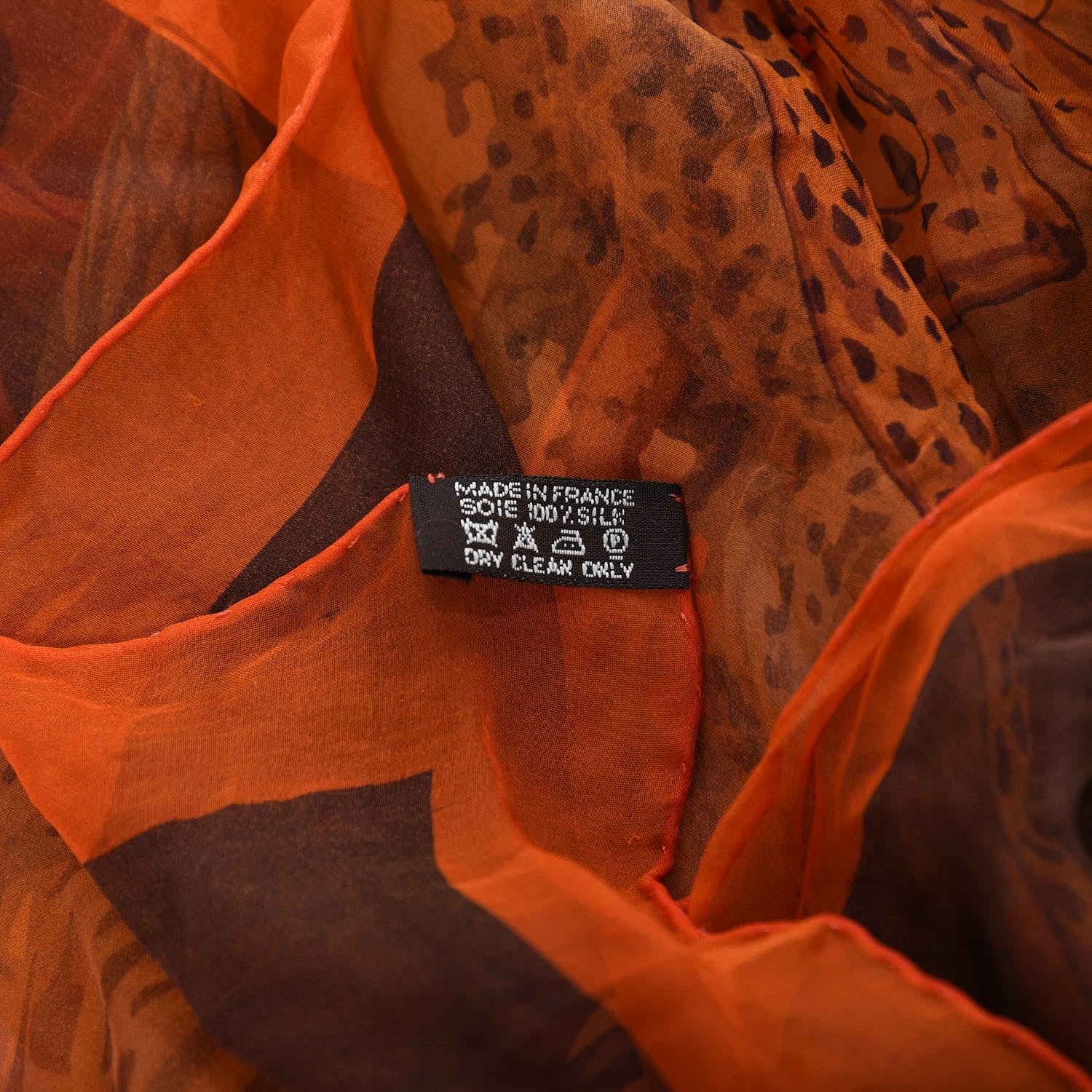 Hermes Mousseline Silk Guepards Shawl 140 3 of 5