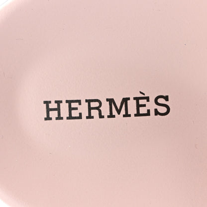 Hermes Suede Goatskin Womens Chypre Sandals 36.5 Rose Porcelaine 7 of 9