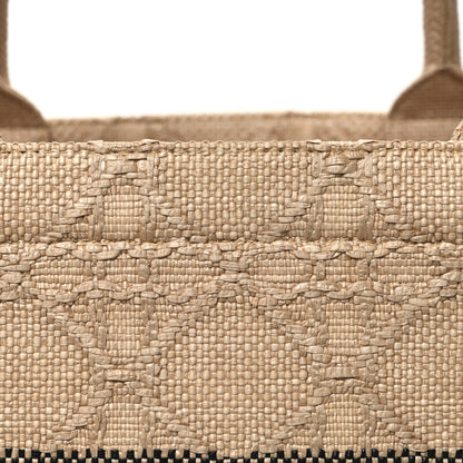 Christian Dior Raffia Cannage Medium Book Tote Natural 7 of 11