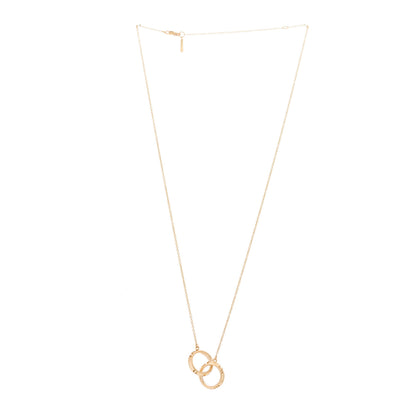 Tiffany 18K Rose Gold Interlocking Atlas Open Pendant Necklace 3 of 6