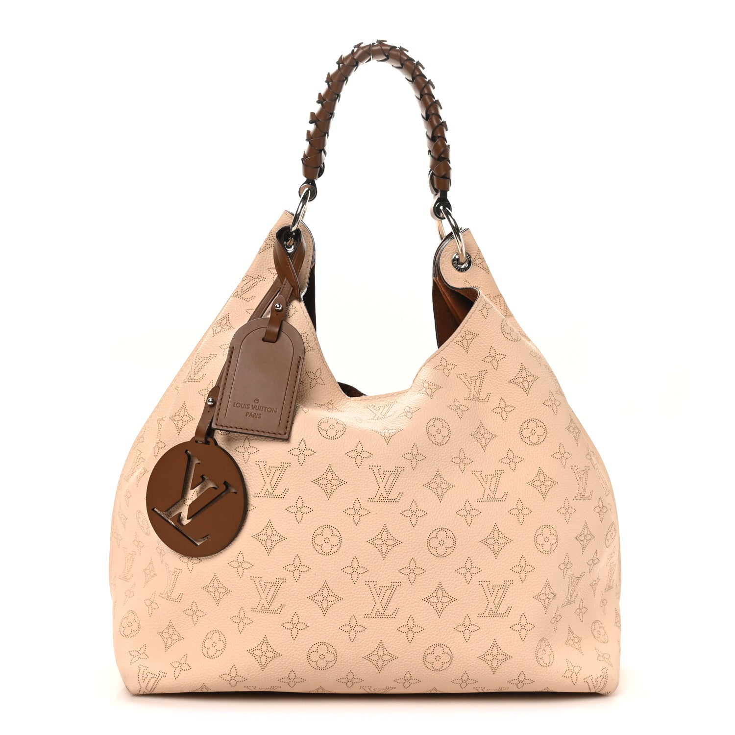 Louis Vuitton Mahina Carmel Hobo Creme 1 of 9