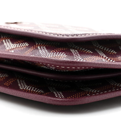 Goyard Goyardine Plumet Wallet Clutch Burgundy 10 of 11