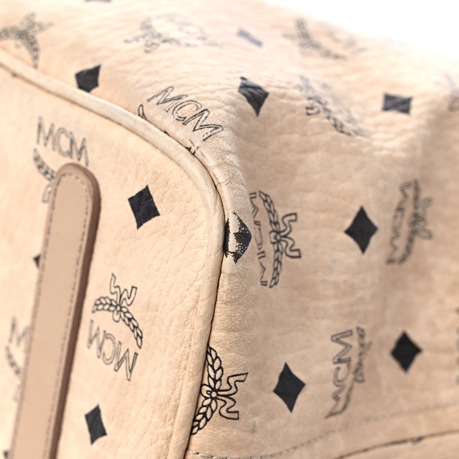 MCM Visetos Medium Liz Reversible Shopper Tote Beige 11 of 20