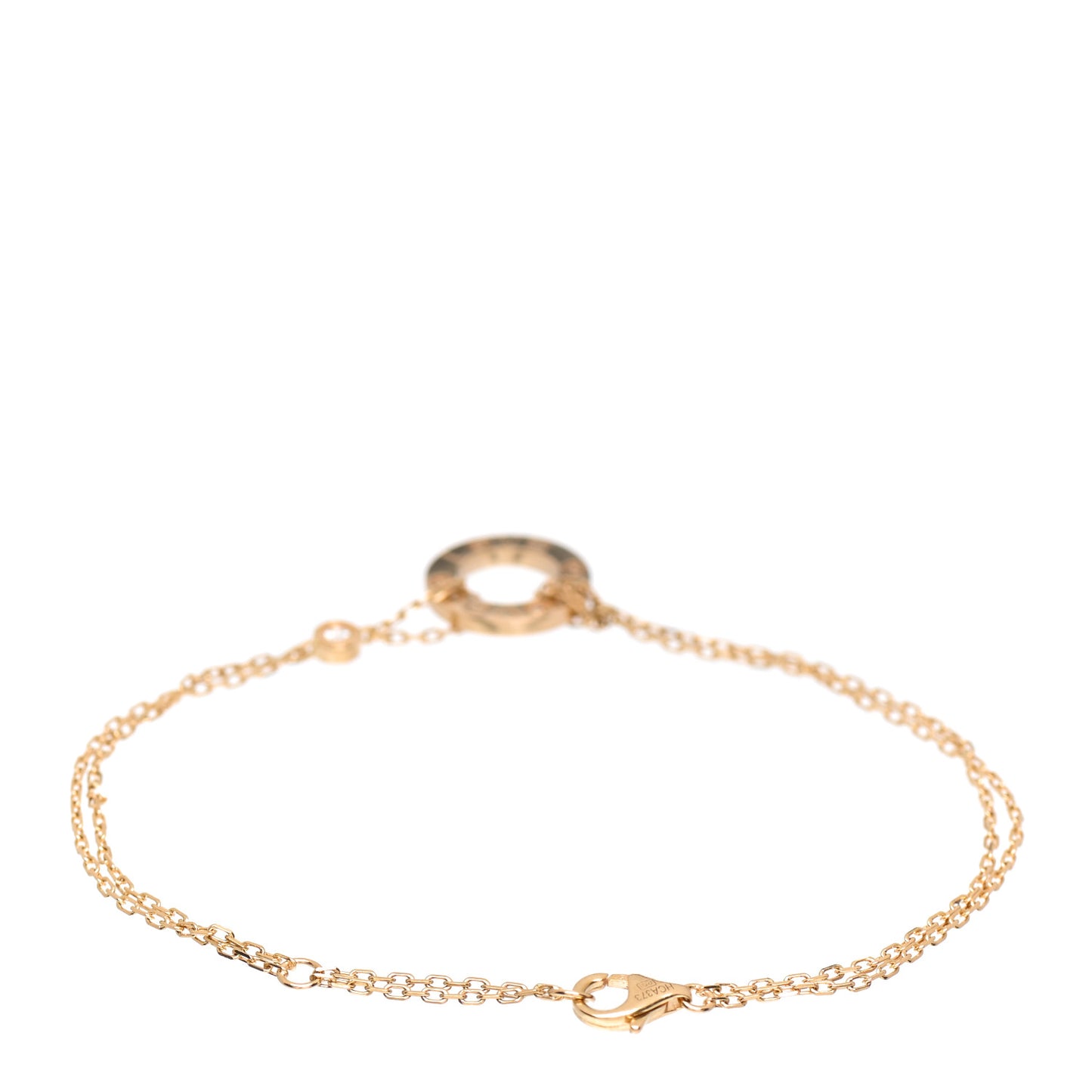 18K Yellow Gold Diamond LOVE Bracelet