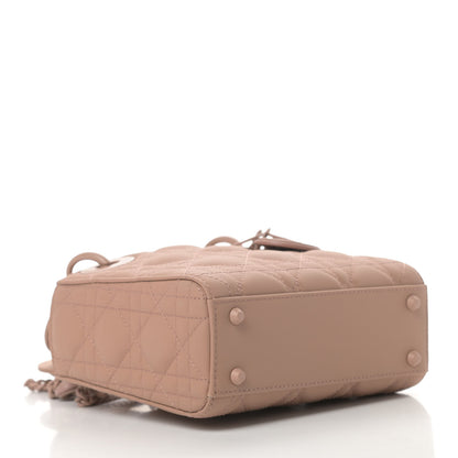 Christian Dior Ultra Matte Calfskin Cannage Mini Lady Dior Light Beige 4 of 11