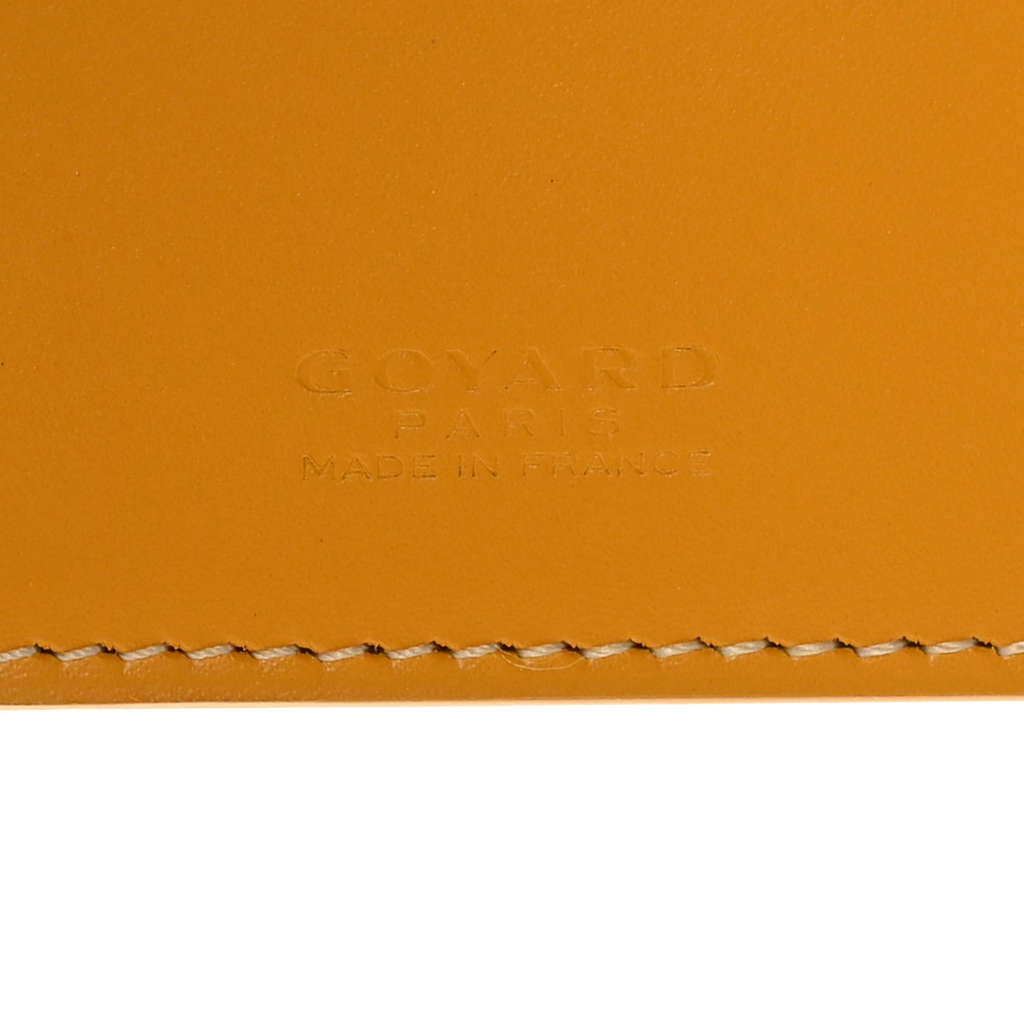 Goyardine Passport Wallet Yellow