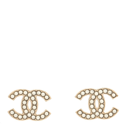 Chanel Pearl CC Earrings Gold 1 of 4