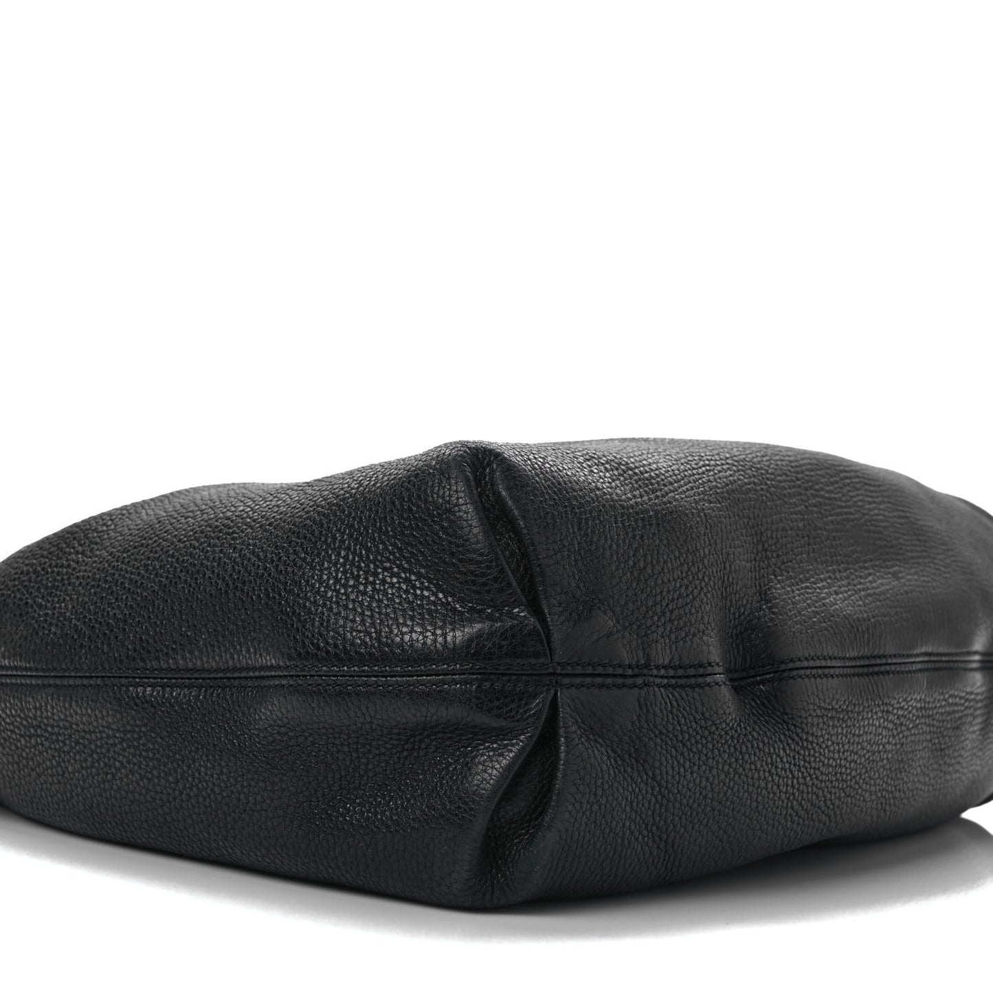 Pebbled Calfskin Soho Hobo Black