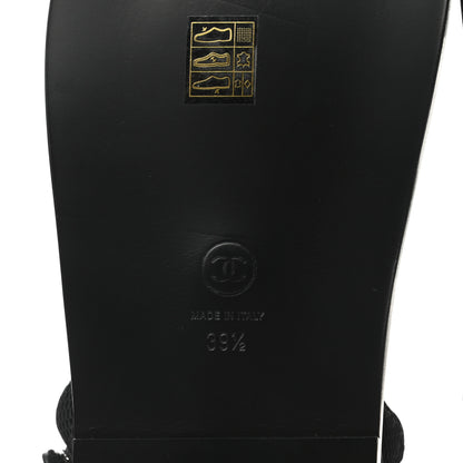 Chanel Fabric Velcro Dad Sandals 39.5 Black 6 of 9