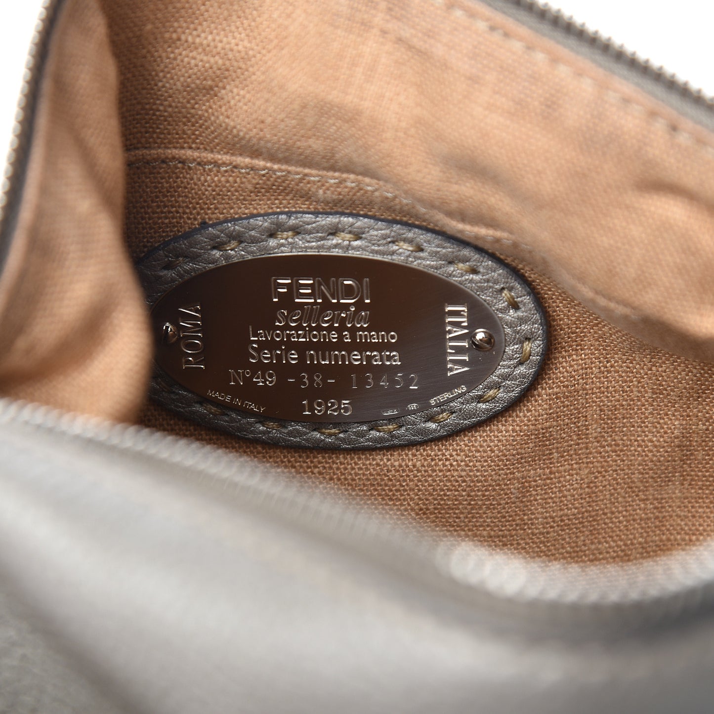 Cuoio Romano Selleria Crossbody Peltro