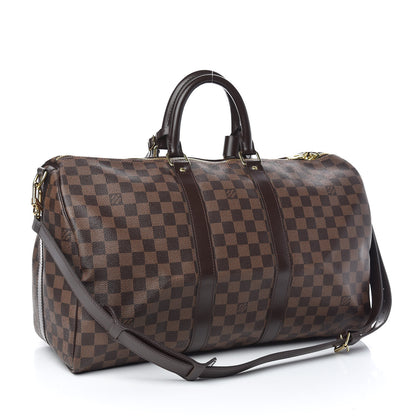 Louis Vuitton Damier Ebene Keepall Bandouliere 45 3 of 10