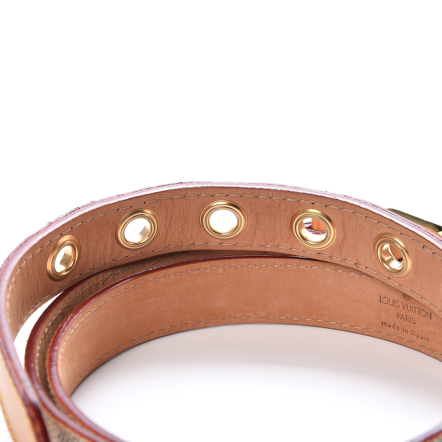 Louis Vuitton Damier Azur 20mm Belt 80 32 5 of 10